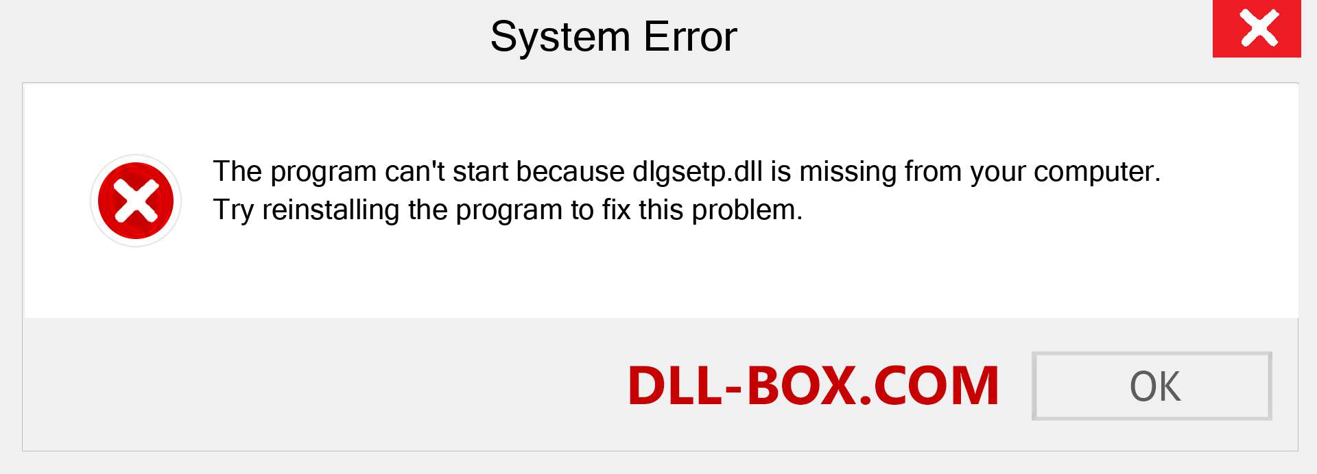  dlgsetp.dll file is missing?. Download for Windows 7, 8, 10 - Fix  dlgsetp dll Missing Error on Windows, photos, images